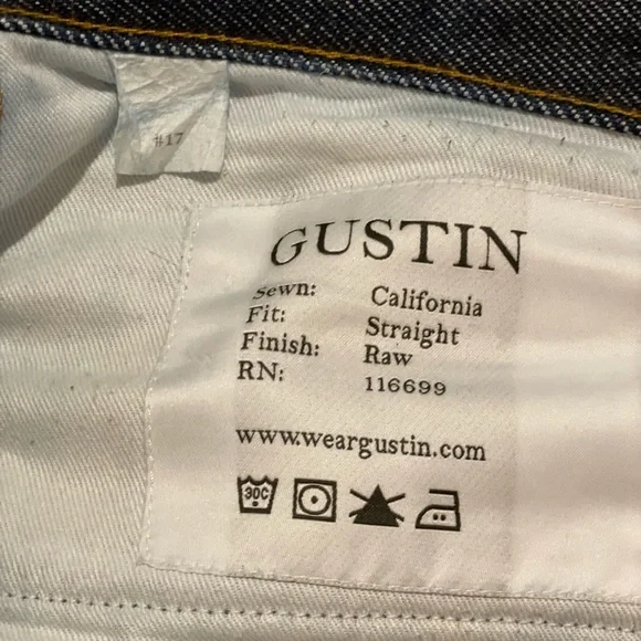 Gustin Indigo Raw Denim (Heavy) Straight Fit Jeans